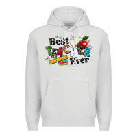 Dove Grey best teacher ever Premium Hoodie - NancyCooperArtShop