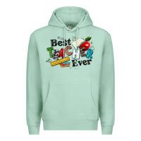 Seafoam best teacher ever Premium Hoodie - NancyCooperArtShop