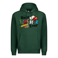 Sports Green best teacher ever Premium Hoodie - NancyCooperArtShop