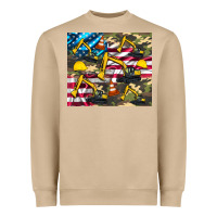 Mushroom excavator American flag Heavyweight Sweatshirt - Artiststas