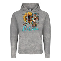 Cloud Rock believe leopard cross sunflower butterfly Vintage Hoodie - JahusDesignShop