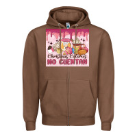 Chestnut christmas calories no cuentan Zipper Hoodie - MaliasSmallBusiness