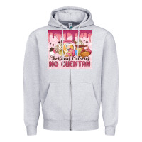Heather Grey christmas calories no cuentan Zipper Hoodie - MaliasSmallBusiness