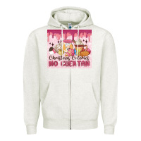 Oatmeal Heather christmas calories no cuentan Zipper Hoodie - MaliasSmallBusiness