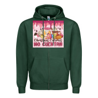 Sports Green christmas calories no cuentan Zipper Hoodie - MaliasSmallBusiness