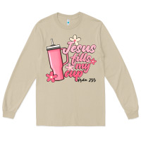 Mushroom jesus fills my cup Long Sleeve Tee - JahusDesignShop