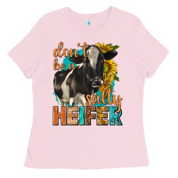 Dont Be A Salty Heifer With Sunflowers Ladies Tee | Teevron