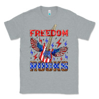 Heather Grey freedom rocks Classic Tee - NancyCooperArtShop