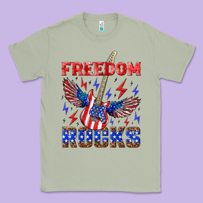 Freedom Rocks Classic Tee Designed By Nancycooperartshop
