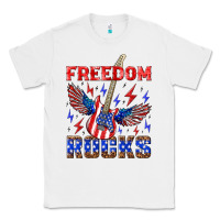 White freedom rocks Classic Tee - NancyCooperArtShop