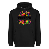 Black deputy clerk tie dye sunflower Heavyweight Hoodie - Jasminsmagicworld