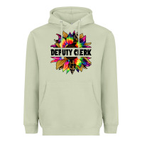 Matcha deputy clerk tie dye sunflower Heavyweight Hoodie - Jasminsmagicworld