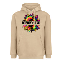 Mushroom deputy clerk tie dye sunflower Heavyweight Hoodie - Jasminsmagicworld