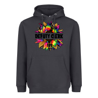 Smoke deputy clerk tie dye sunflower Heavyweight Hoodie - Jasminsmagicworld
