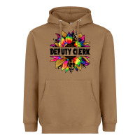 Deputy Clerk Tie Dye Sunflower Heavyweight Hoodie | Teevron