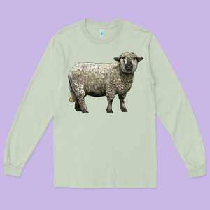 Hampshire Sheep Long Sleeve Tee Designed By Lillyallendesigns