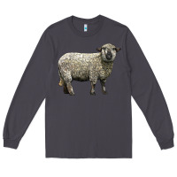 Smoke hampshire sheep Long Sleeve Tee - LillyAllenDesigns