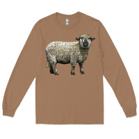 Toasted Coconut hampshire sheep Long Sleeve Tee - LillyAllenDesigns
