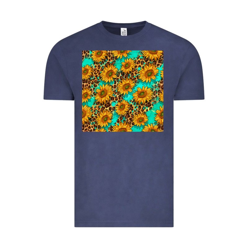 Sunflowers And Leopard Western Seamless Pattern Vintage Tee by BundleAndBundleShop | Teevron