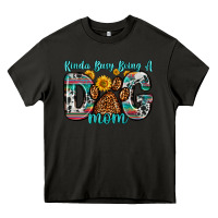 Asphalt kinda busy being a dog mom Heavy Core Tee - Zillion Design Studio