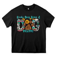 Black kinda busy being a dog mom Heavy Core Tee - Zillion Design Studio
