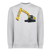 Heather Grey excavator Heavyweight Sweatshirt - Artiststas