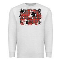 Oatmeal Heather Christmas Plaid Cowhide Pattern Background Premium Sweatshirt - RanaPortraitStore
