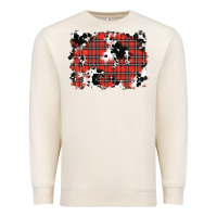 Sandshell Christmas Plaid Cowhide Pattern Background Premium Sweatshirt - RanaPortraitStore
