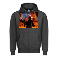 Charcoal Heather western firefighters Zipper Hoodie - MaliasSmallBusiness