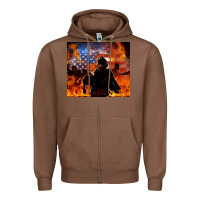 Chestnut western firefighters Zipper Hoodie - MaliasSmallBusiness