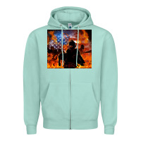 Seafoam western firefighters Zipper Hoodie - MaliasSmallBusiness
