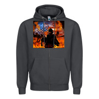 Smoke western firefighters Zipper Hoodie - MaliasSmallBusiness