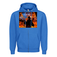 True Royal western firefighters Zipper Hoodie - MaliasSmallBusiness