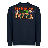 Navy life is better with pizza Heavyweight Sweatshirt - AdoDesignShop