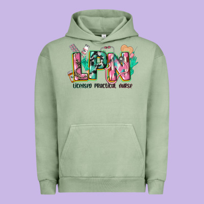 Licensed Practical Nurse Urban Hoodie Designed By Cowgirlartshop