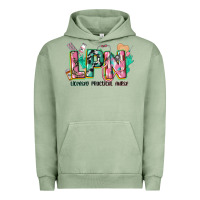 Pigment Oil Green licensed practical nurse Urban Hoodie - CowGirlArtShop