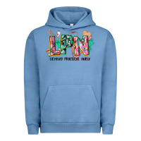Pigment Pebble Blue licensed practical nurse Urban Hoodie - CowGirlArtShop