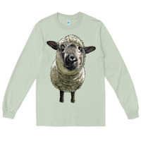 Matcha hampshire sheep head Long Sleeve Tee - LillyAllenDesigns