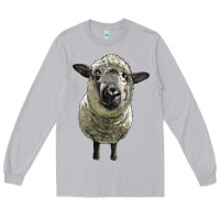 Moon Dust hampshire sheep head Long Sleeve Tee - LillyAllenDesigns