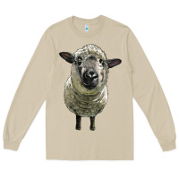 Mushroom hampshire sheep head Long Sleeve Tee - LillyAllenDesigns