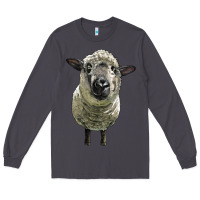 Smoke hampshire sheep head Long Sleeve Tee - LillyAllenDesigns