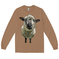 Toasted Coconut hampshire sheep head Long Sleeve Tee - LillyAllenDesigns