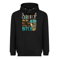 Black i pretend coffee helps but i'm still a bitch Heavyweight Hoodie - BarkalooDesign