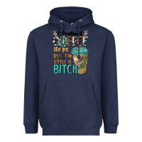 Navy i pretend coffee helps but i'm still a bitch Heavyweight Hoodie - BarkalooDesign