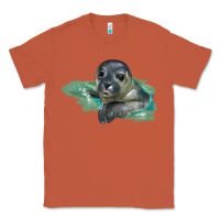 Copper Sea Seal Face Illustrations Classic Tee - LillyAllenDesigns