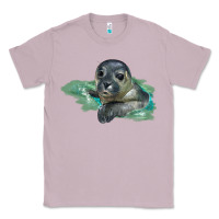 Lilac Sea Seal Face Illustrations Classic Tee - LillyAllenDesigns