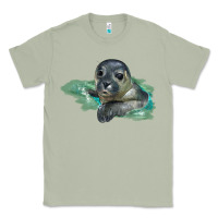 Matcha Sea Seal Face Illustrations Classic Tee - LillyAllenDesigns