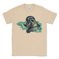 Mushroom Sea Seal Face Illustrations Classic Tee - LillyAllenDesigns