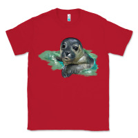 Red Sea Seal Face Illustrations Classic Tee - LillyAllenDesigns