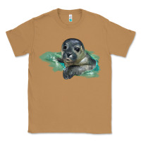 Toasted Coconut Sea Seal Face Illustrations Classic Tee - LillyAllenDesigns